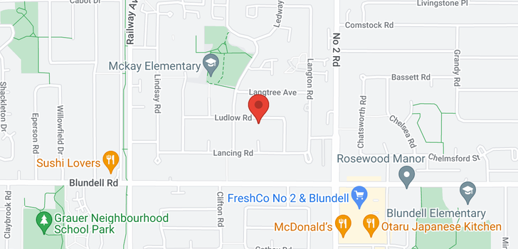map of 5620 LUDLOW ROAD